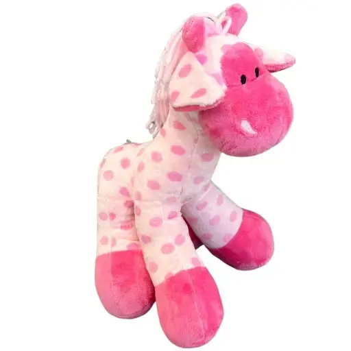 PELUCHE JIRAFA ROSA 12696